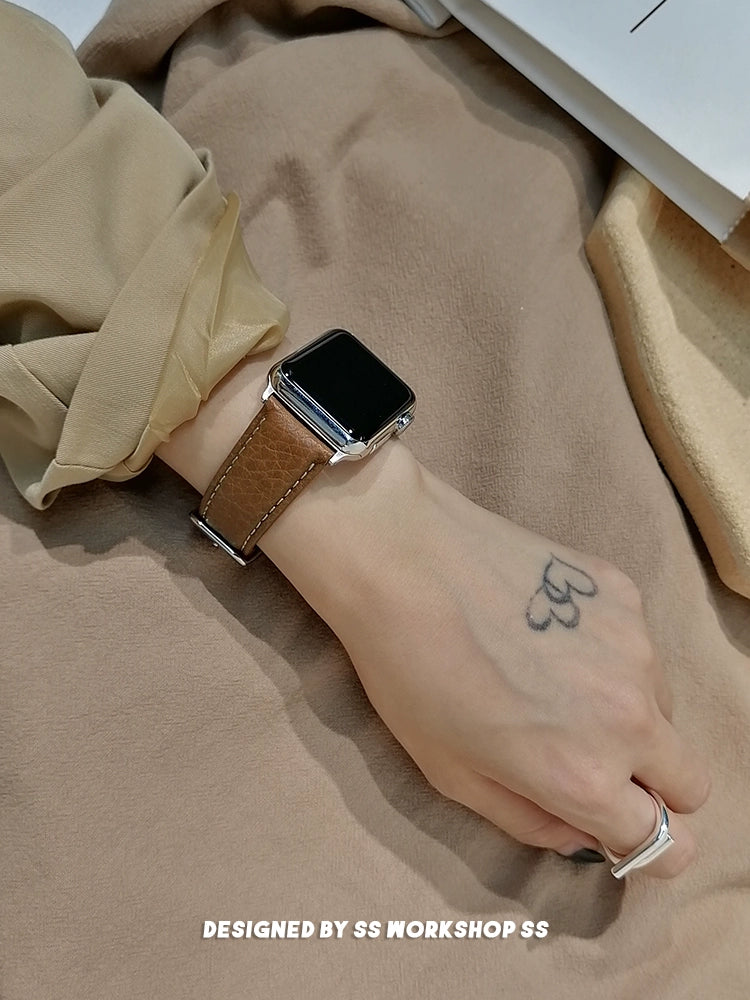 Apple Watch Band | Brown | Litchi-Bosin – Fullmosa
